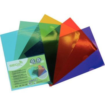 Sachet de 25 pochettes coin en polypropylène recyclable, coloris assortis