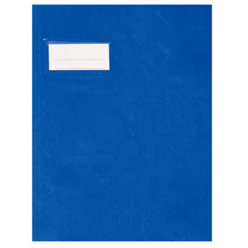 Paquet de 10 protèges-cahier épaisseur 21/100ème 17x22 cm PVC bleu