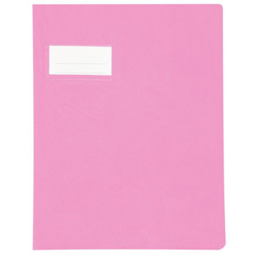 Paquet de 10 protèges-cahier épaisseur 21/100ème 17x22 cm PVC rose
