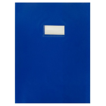 Paquet de 10 protèges-cahier épaisseur 21/100ème 21x29,7cm PVC bleu