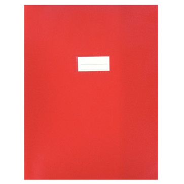 Paquet de 10 protèges-cahier épaisseur 21/100ème 24x32cm PVC rouge