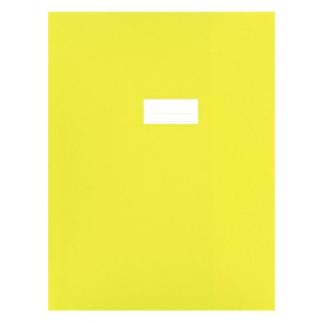 Paquet de 10 protèges-cahier épaisseur 21/100ème 24x32cm PVC jaune