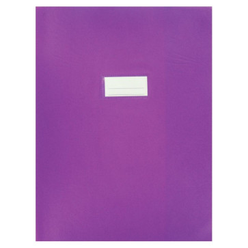Paquet de 10 protèges-cahier épaisseur 21/100ème 24x32cm PVC violet