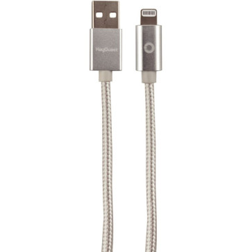 Cordon tressé en nylon USB 2.0 vers Lightning longueur 1,2 mètre silver