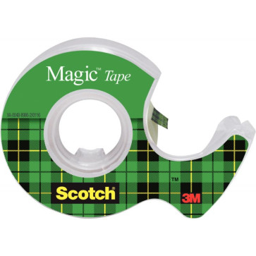 Rouleau adhésif invisible Scotch Magic sur dévidoir dimensions : 19 mmx7,5m