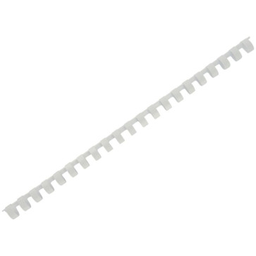 Boîte de 100 anneaux/reliures plastique Ø 12 mm blanc