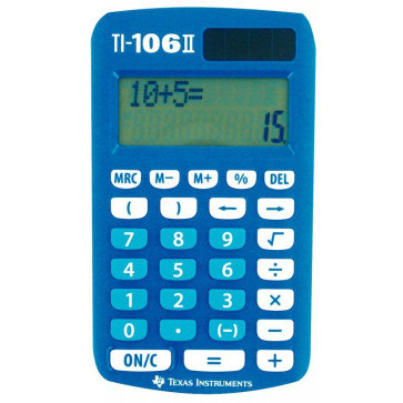 Machine à calculer de poche scolaire Texas TI-106II