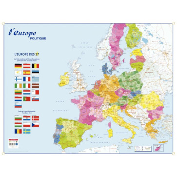 Carte souple l'Europe & le Monde Politique