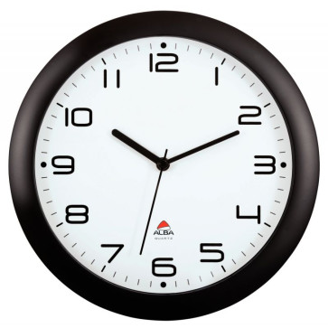 Horloge silencieuse diamètre 30cm noire