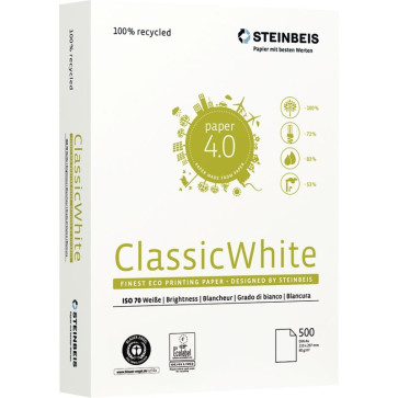 Ramette de 500 feuilles A4 80g blanc CLASSIC WHITE
