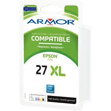 Cartouche d'encre compatible à la marque Epson T2712 cyan haute capacité