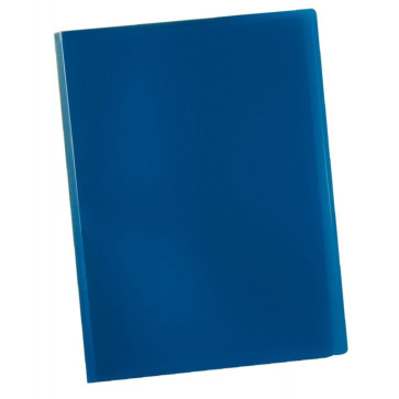Protège documents couverture souple en polypropylène 200 vues bleu