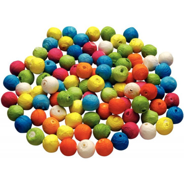 Sachet de 100 boules cellulose couleur, diamètre 18 mm