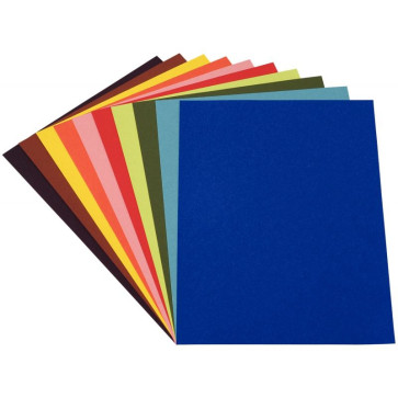 Paquet de 100 feuilles de papier couleur 120g format 21x29,7cm 10 assortis