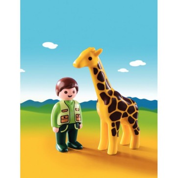 Girafe + soigneur PLAYMOBIL 1-2-3