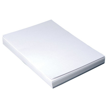 Paquet de 100 couvertures grain cuir, format 21x29,7 cm  blanc