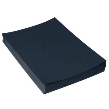 Paquet de 100 couvertures grain cuir, format 21x29,7 cm  noir