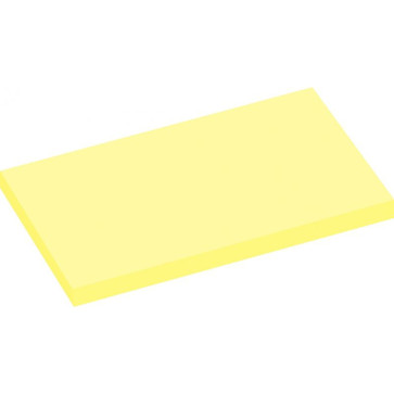 Lot de 12 blocs de 100 feuilles de notes repositionnables 75 x 125 mm jaune pastel