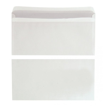 Boîte de 500 enveloppes blanches C6 114X162 80g/m² autocollantes