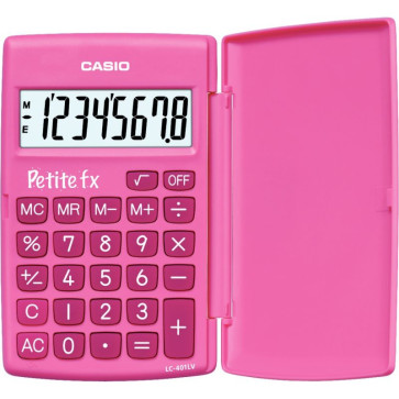 Calculatrice de poche CASIO 8 chiffres PETITE FX ROSE