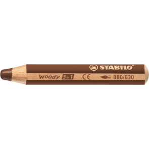 Crayon de couleur Woody marron