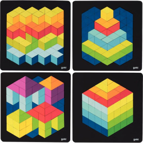 Lot de 4 puzzles géométrique 3D