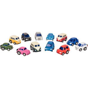 Lot de 12 véhicules Mini Racer 5 cm assortis