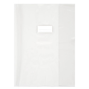 Paquet de 10 protège-cahiers 24x32 cm, PVC 21/100ème cristal incolore