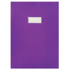 Paquet de 10 protèges-cahier épaisseur 21/100ème 21x29,7cm PVC violet