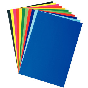 Paquet de 50 feuilles affiche couleurs éclatantes 85g format 60x80cm couleurs assorties