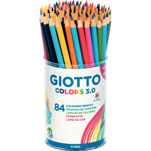 Pot de 84 crayons de couleur Giotto Colors 3.0
