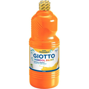 Flacon de 1 Litre de gouache liquide lavable GIOTTO orange