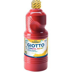 Flacon de 1 Litre de gouache liquide lavable GIOTTO rouge