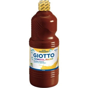 Flacon de 1 Litre de gouache liquide lavable GIOTTO marron