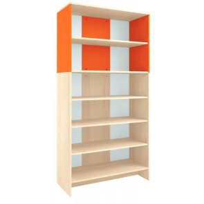 Grande armoire en bois, coloris: orange