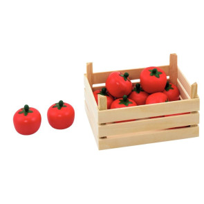 Cagette de 10 tomates en bois
