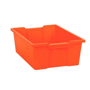 Bac en plastique grand modèle orange