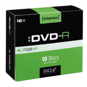 Paquet de 10  DVD-R Intenso 4,7 Go