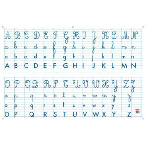 Panneau alphabet effaçable à sec 80x120cm