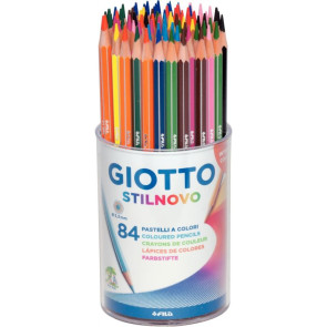 Pot de 84 crayons de couleur Stilnovo assortis
