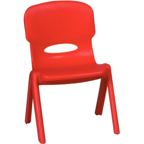 Chaise en polypropylène 26cm rouge