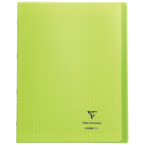 Piqûre 96 pages 24x32 cm KOVERBOOK, seyès 90g Couverture en polypropylène, vert
