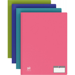 Carton de 10 protège-documents MEMPHIS 20 pochettes fixes 40 vues couleurs modernes assorties