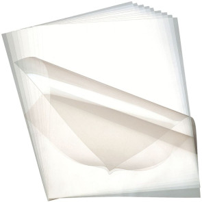 Lot de 10 plaques transparentes. En plastique rigide, format 29,7 x 42 cm