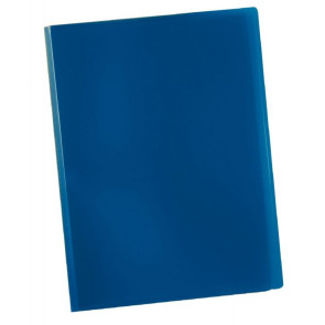 Protège documents couverture souple en polypropylène 160 vues bleu
