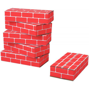 Paquet de 20 briques rouges pour enfants