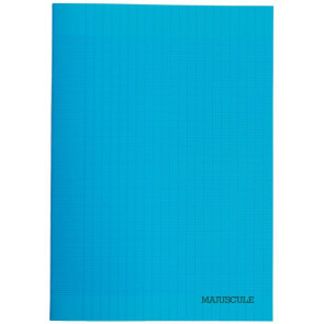 Piqûre 96 pages couverture polypropylène A4 seyes 90g Couverture :  bleu