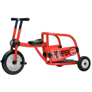 Tricycle 4/8 ans pompier rouge