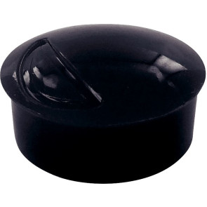 Blister de 6 punaises magnétiques, diamètre 22 mm.  Noir