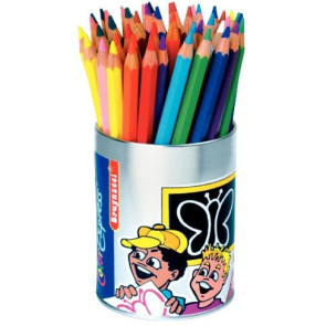Pot de 48 crayons de couleur gros module  assortis
